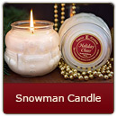 Snowman Candle- Silver Bells - Snowman Candle- Silver Bells